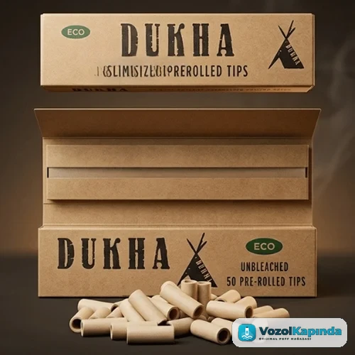 Dukha Slim Size Prerolled uzun sarma kağıdı (Hazır Zıvanalı)