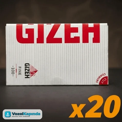 Gizeh Fine Double sarma kağıdı Kırmızı - 20'li Box