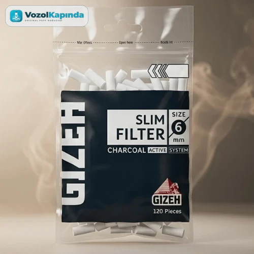 Gizeh Slim Kömürlü Poşet Sigara Sarma Filtresi