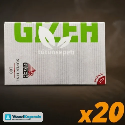 Gizeh Super Fine Double sarma kağıdı Yeşil - 20'li Box