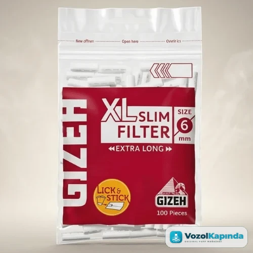 Gizeh XL Uzun Slim Poşet Sigara Sarma Filtresi