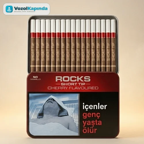 Rocks Short Cherry sigarillo - Kiraz Aromalı - 50's