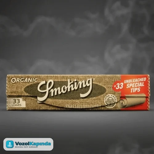Smoking King Size Organic Sigara Kağıdı + Zıvanalı