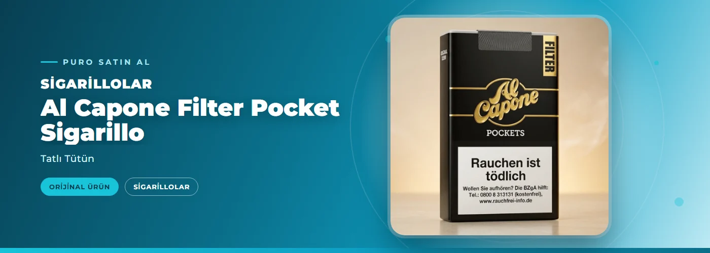 Al Capone Filter Pocket Sigarillo – Tatlı Tütün