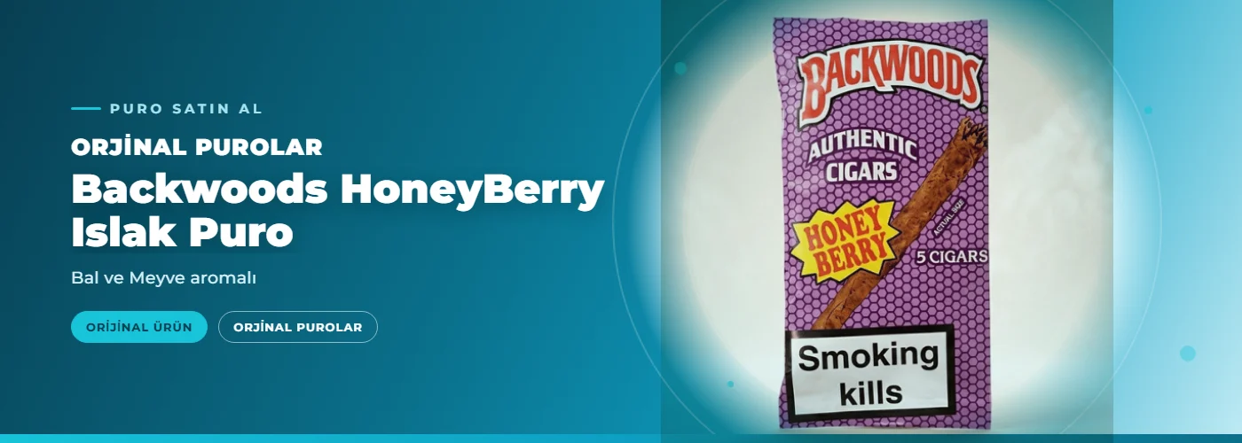 Backwoods HoneyBerry Islak Puro Satın Al – Bal ve Meyve aromalı