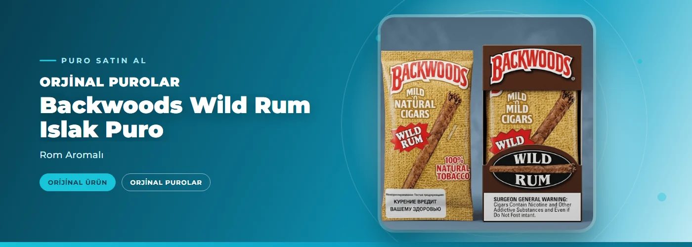 Backwoods Wild Rum Islak Puro – Rom Aromalı