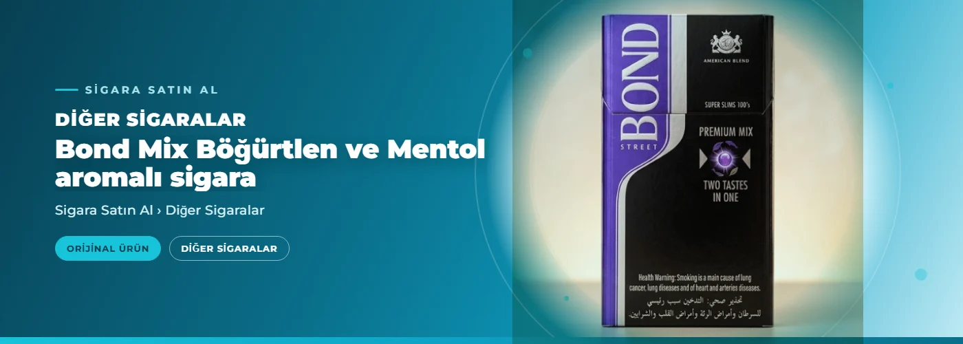 Bond Mix Böğürtlen ve Mentol aromalı sigara