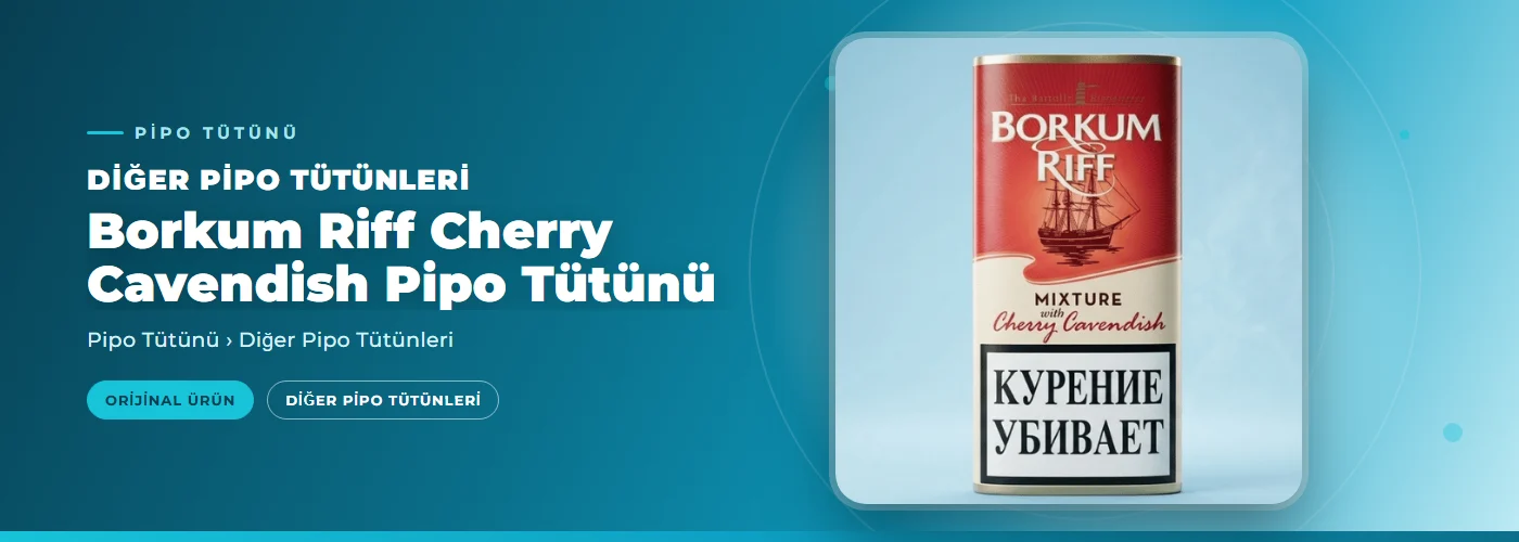 Borkum Riff Cherry Cavendish Pipo Tütünü