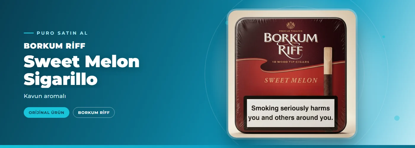 Borkum Riff Sweet Melon Sigarillo – Kavun aromalı