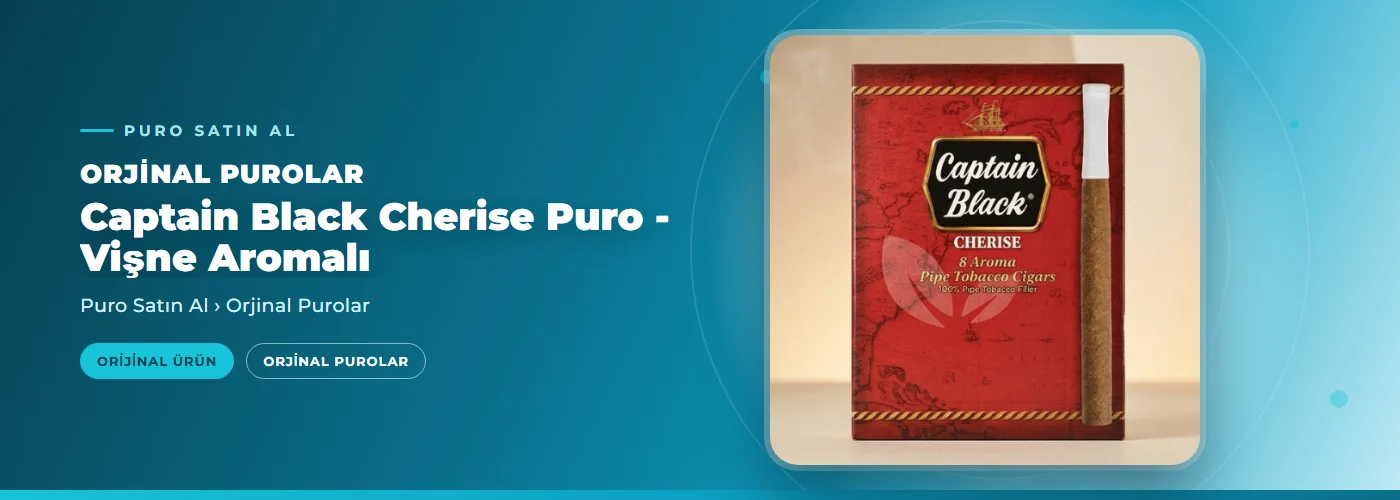 Captain Black Cherise Puro Satın Al- Vişne Aromalı