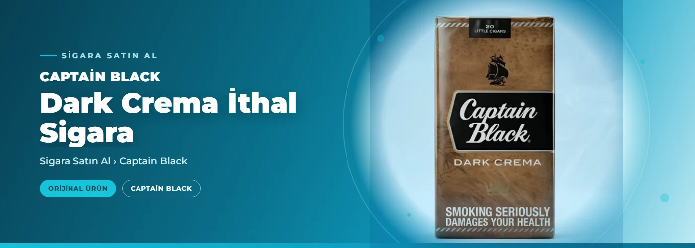 Captain Black Dark Crema İthal Sigara satın al