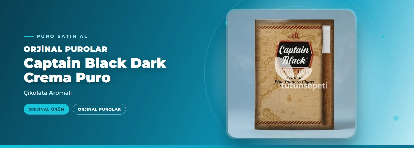 Captain Black Dark Crema Puro Satın Al – Çikolata Aromalı