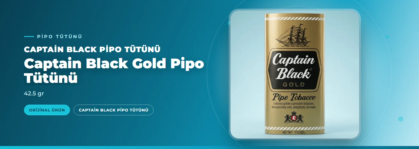 Captain Black Gold Pipo Tütünü – 42.5 gr