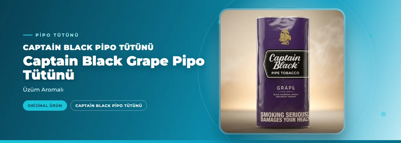 Captain Black Grape Pipo Tütünü – Üzüm Aromalı