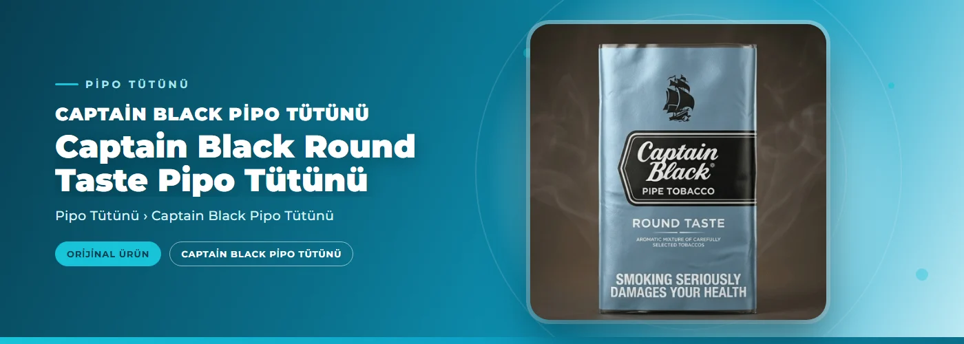 Captain Black Round Taste Pipo Tütünü