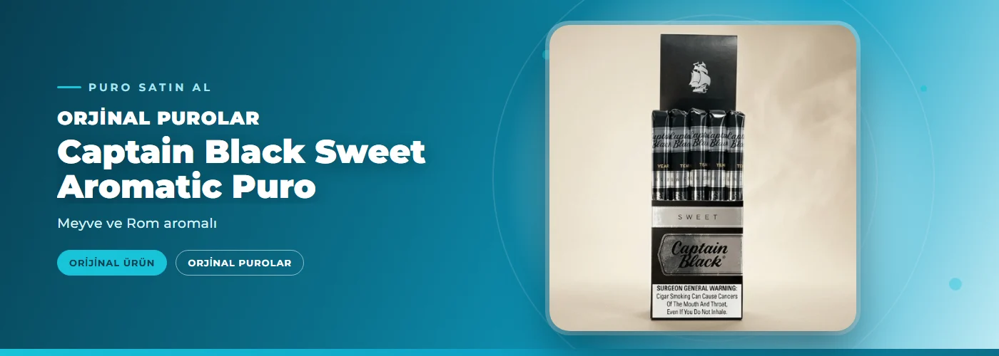 Captain Black Sweet Aromatic Puro Satın Al – Meyve ve Rom aromalı
