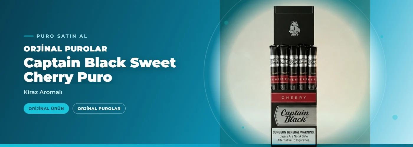 Captain Black Sweet Cherry Puro Satın Al – Kiraz Aromalı