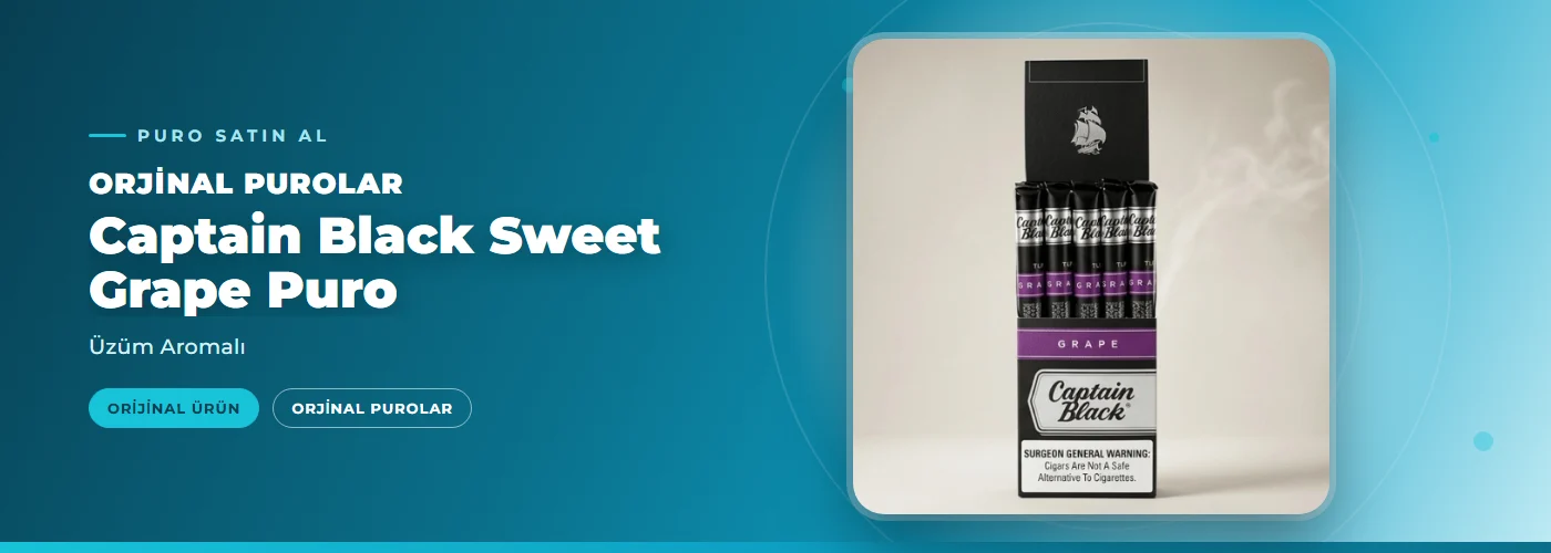 Captain Black Sweet Grape Puro Satın Al – Üzüm Aromalı