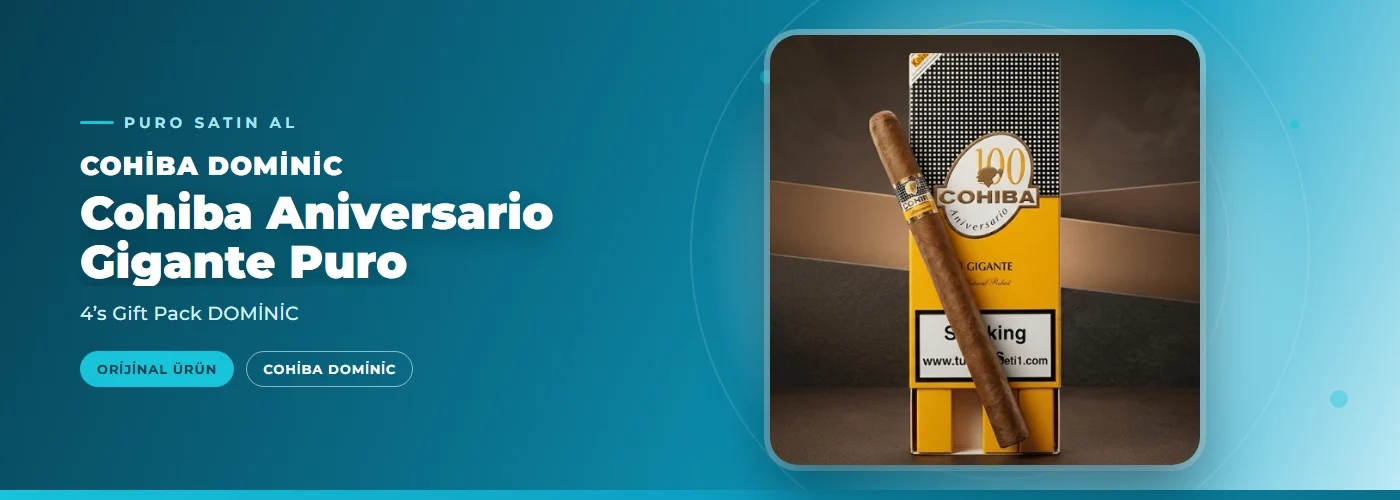 Cohiba Aniversario Gigante Puro Satın Al – 4’s Gift Pack DOMİNİC