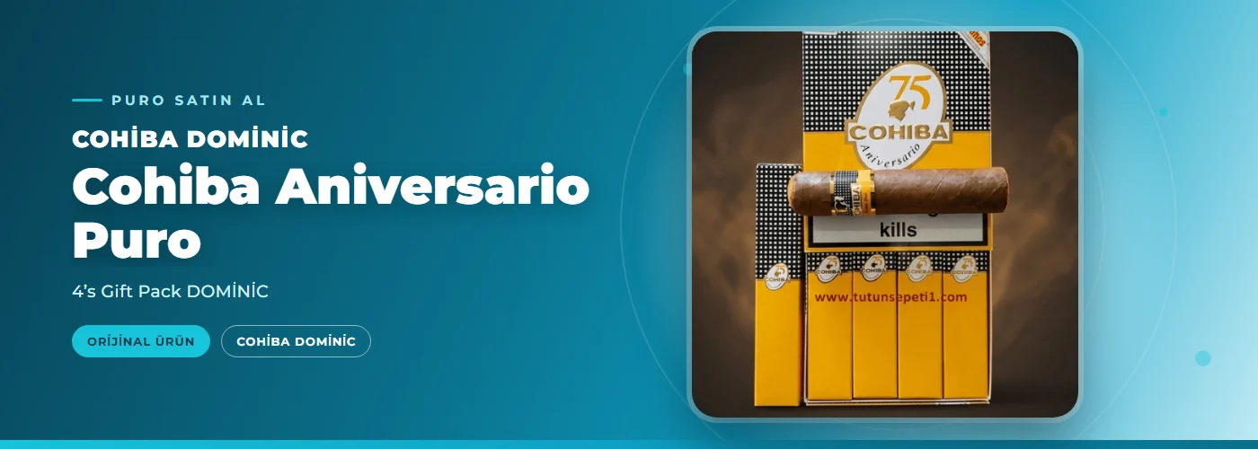 Cohiba Aniversario Puro Satın Al – 4’s Gift Pack DOMİNİC