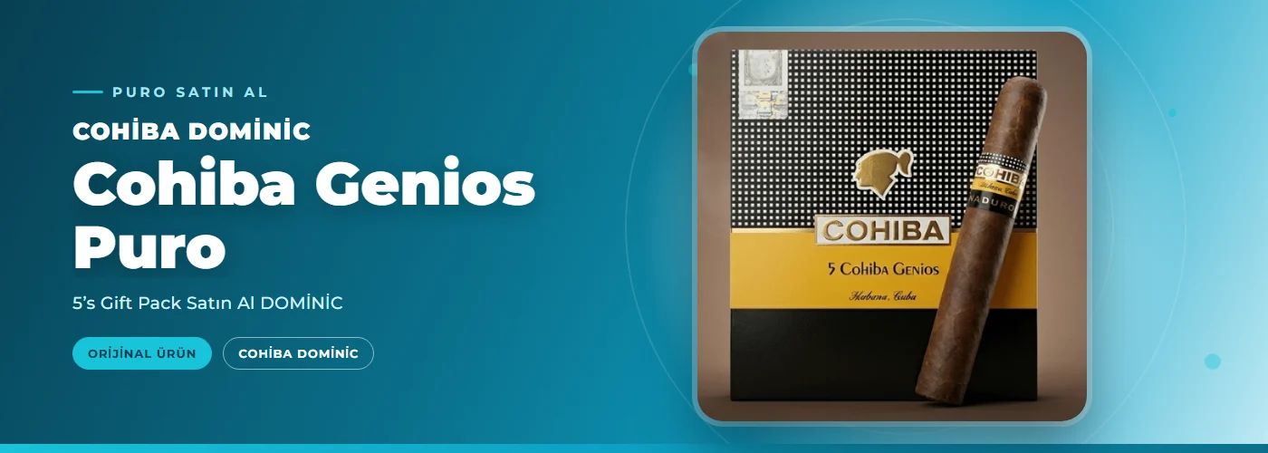 Cohiba Genios Puro – 5’s Gift Pack Satın Al DOMİNİC