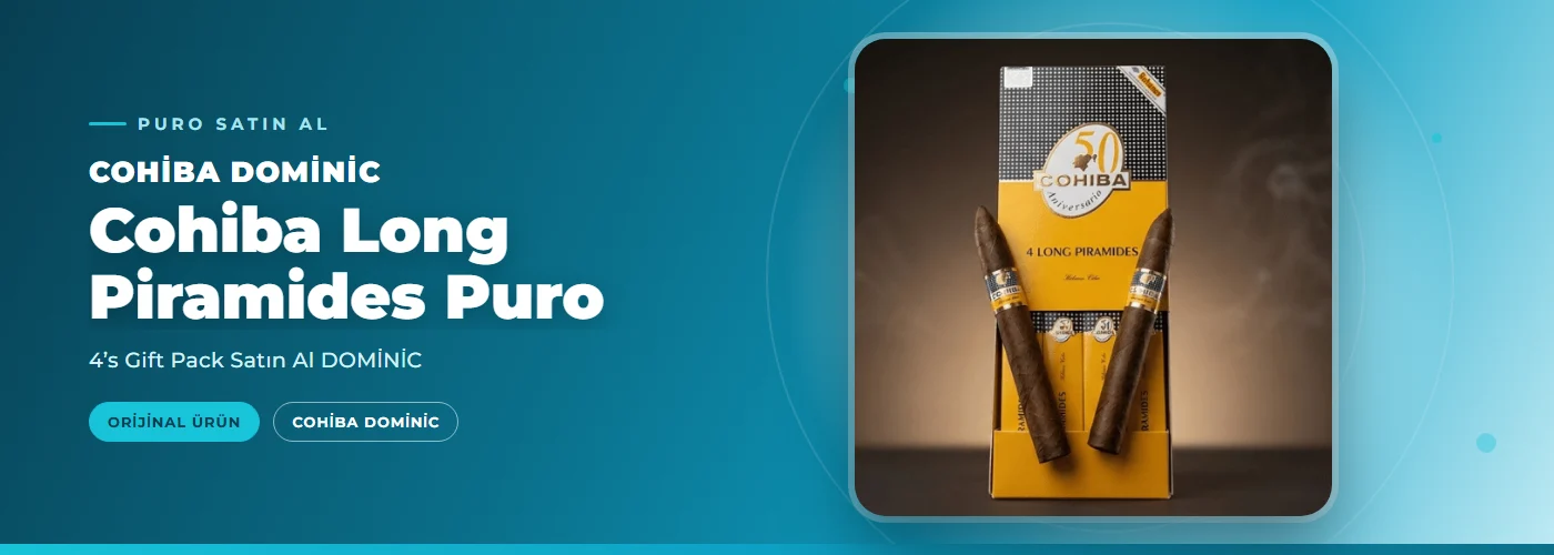Cohiba Long Piramides Puro – 4’s Gift Pack Satın Al DOMİNİC