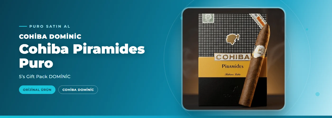 Cohiba Piramides Puro Satın Al – 5’s Gift Pack DOMİNİC
