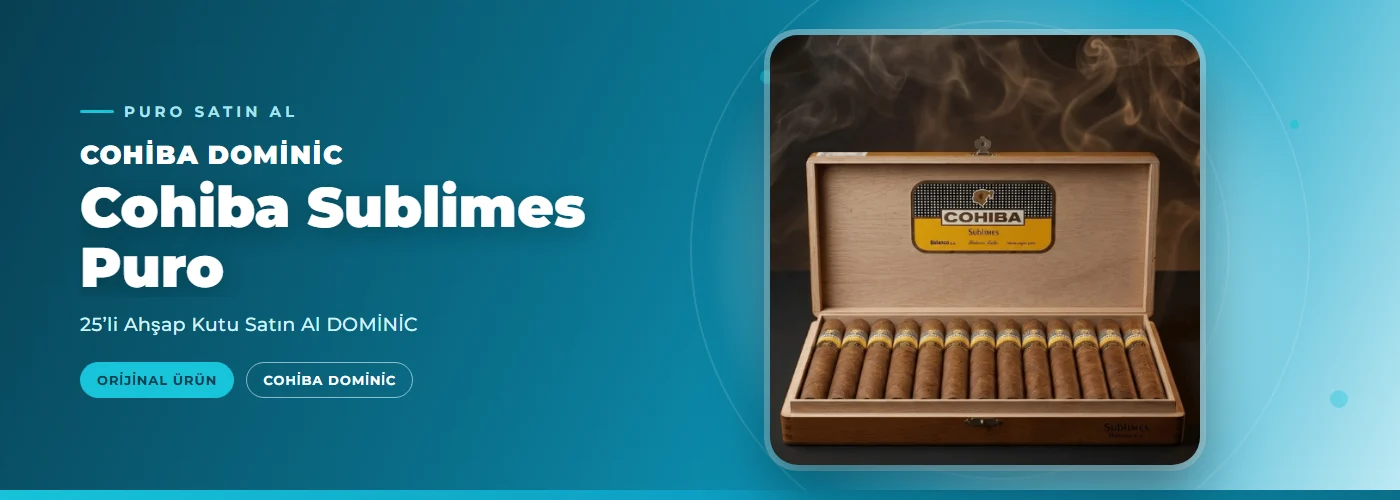 Cohiba Sublimes Puro – 25’li Ahşap Kutu Satın Al DOMİNİC
