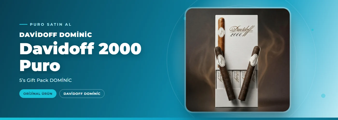 Davidoff 2000 Puro – 5’s Gift Pack DOMİNİC