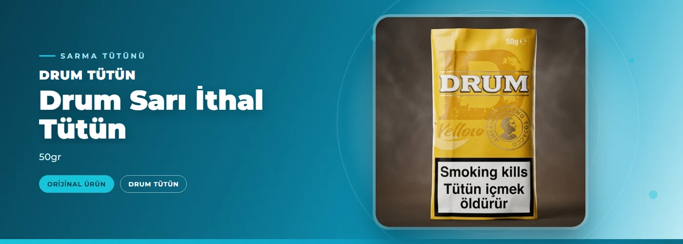 Drum Sarı İthal Tütün Satın Al – 50gr