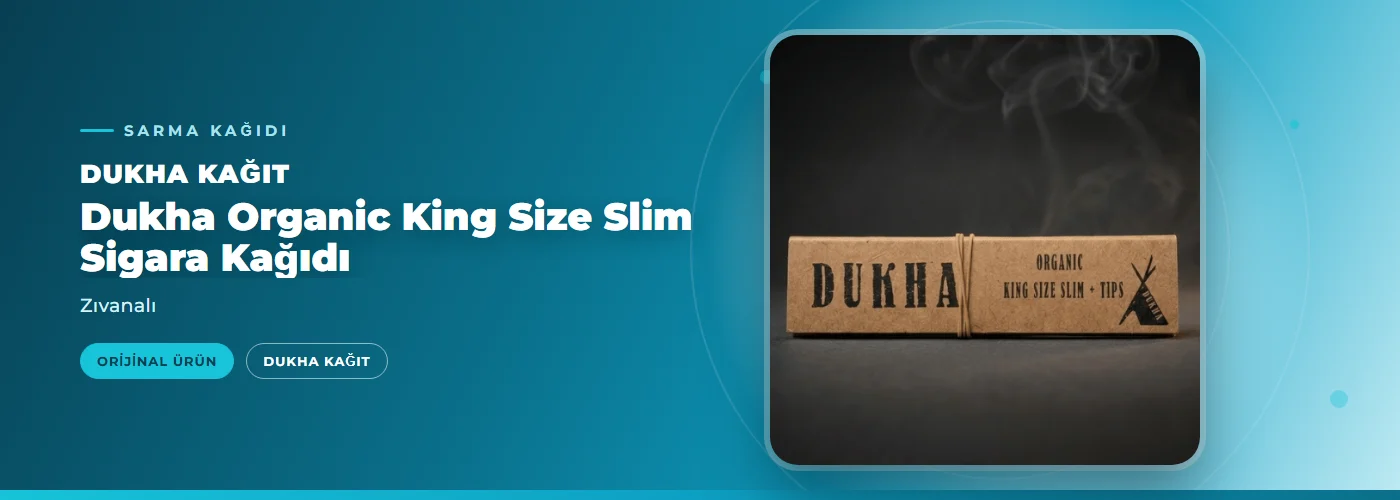 Dukha Organic King Size Slim Sigara Kağıdı – Zıvanalı