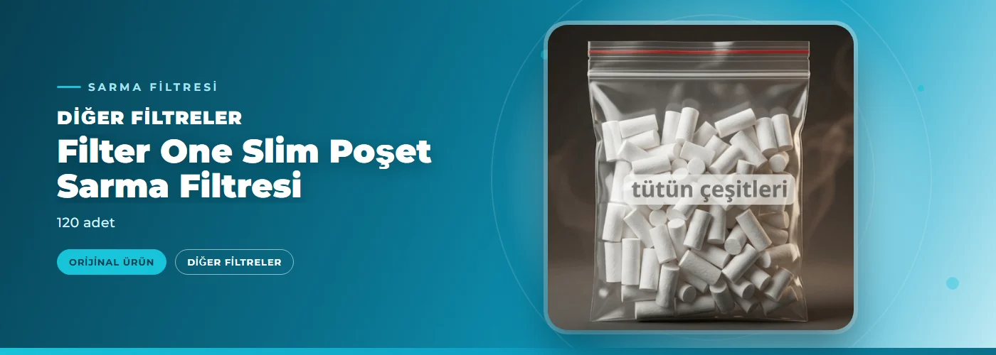 Filter One Slim Poşet Sarma Filtresi – 120 adet