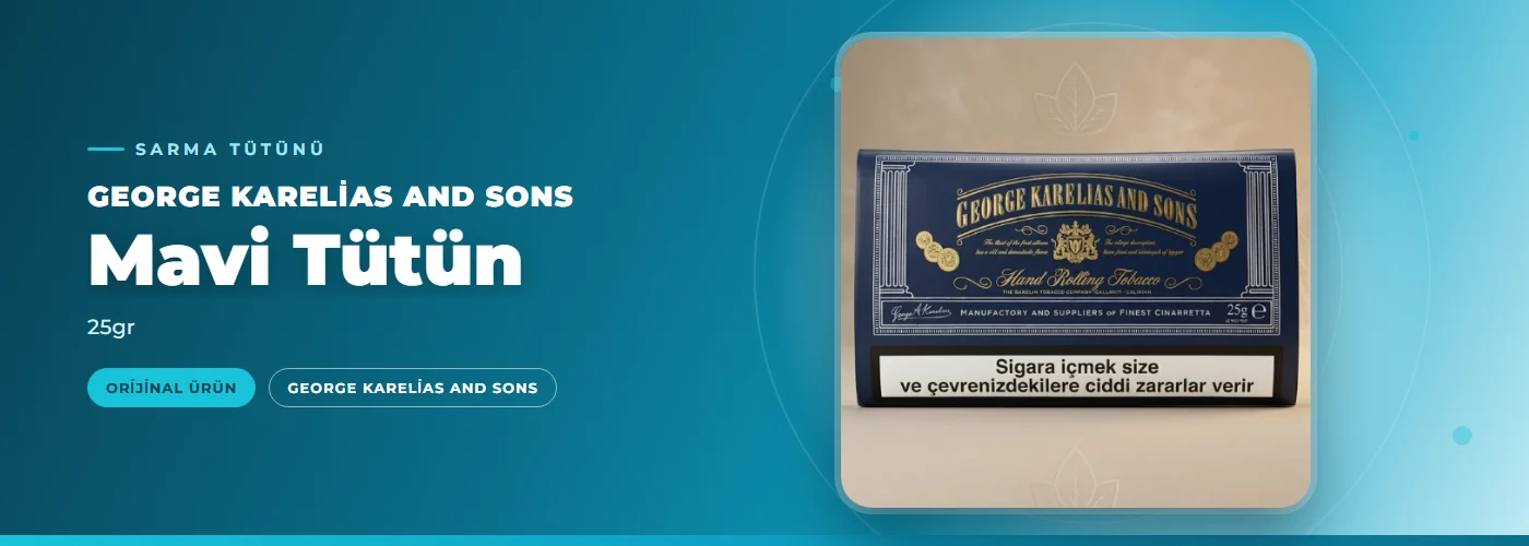 George Karelias and Sons Mavi Tütün – 25gr