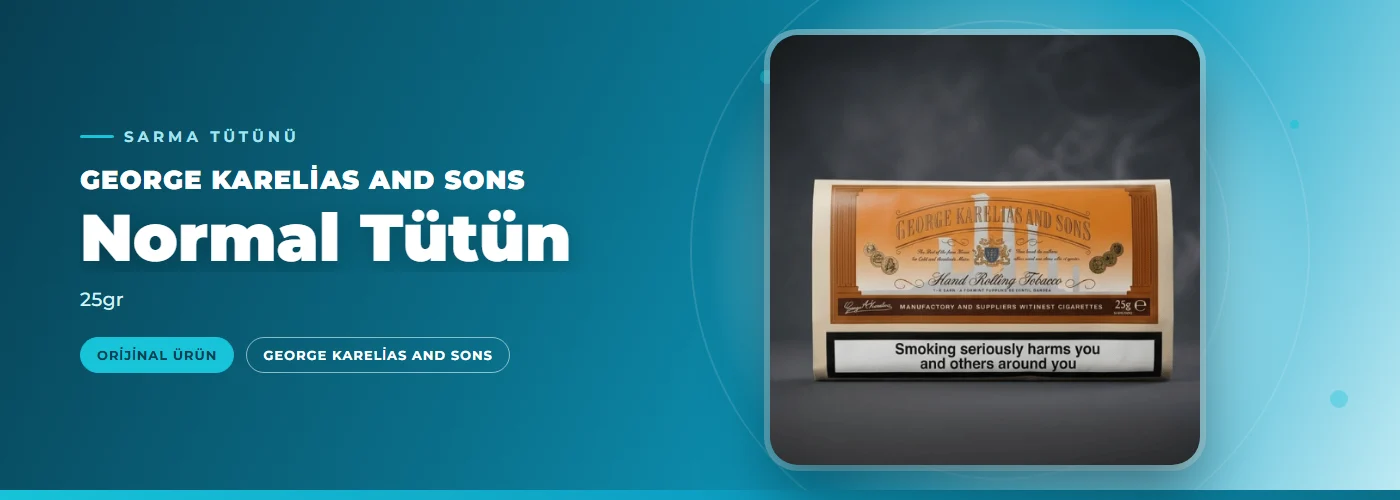 George Karelias and Sons Normal Tütün – 25gr