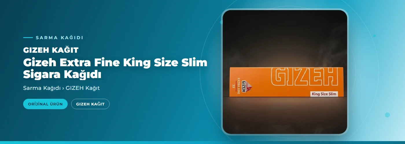 Gizeh Extra Fine King Size Slim Sigara Kağıdı