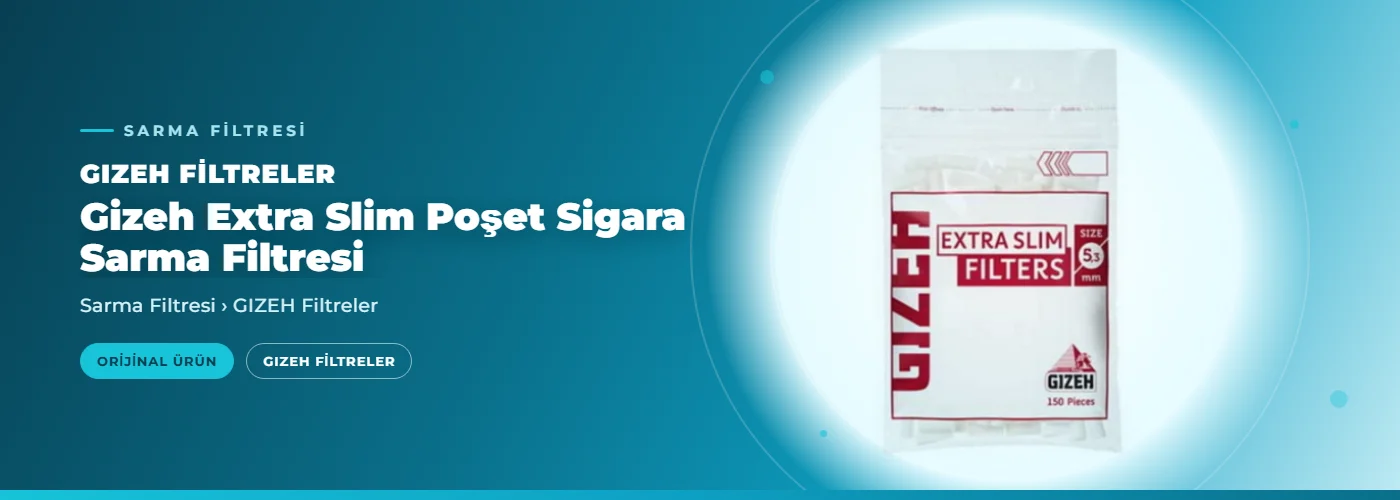 Gizeh Extra Slim Poşet Sigara Sarma Filtresi