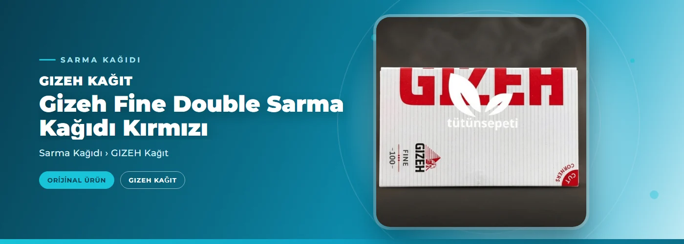 Gizeh Fine Double Sarma Kağıdı Kırmızı