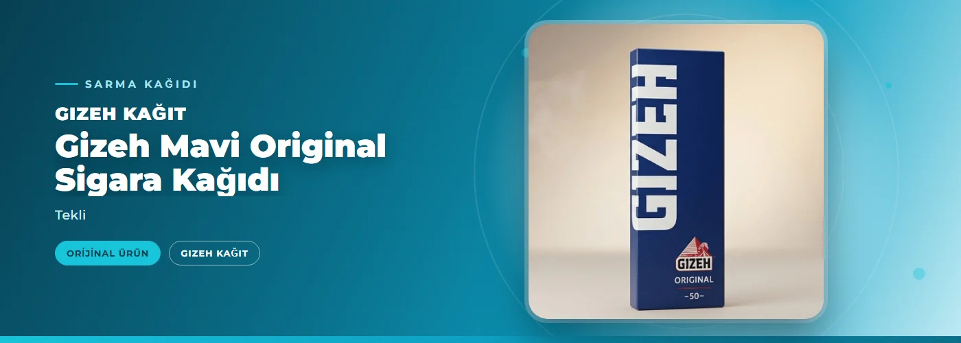 Gizeh Mavi Original Sigara Kağıdı – Tekli