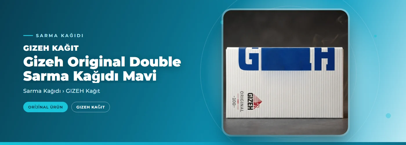 Gizeh Original Double Sarma Kağıdı Mavi
