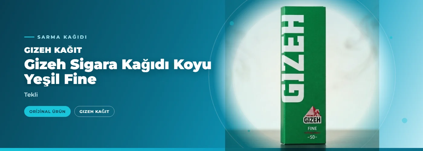 Gizeh Sigara Kağıdı Koyu Yeşil Fine – Tekli