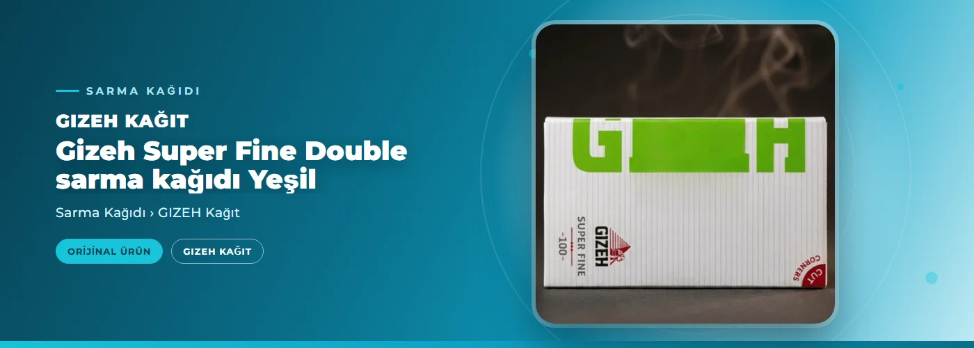 Gizeh Super Fine Double sarma kağıdı Yeşil