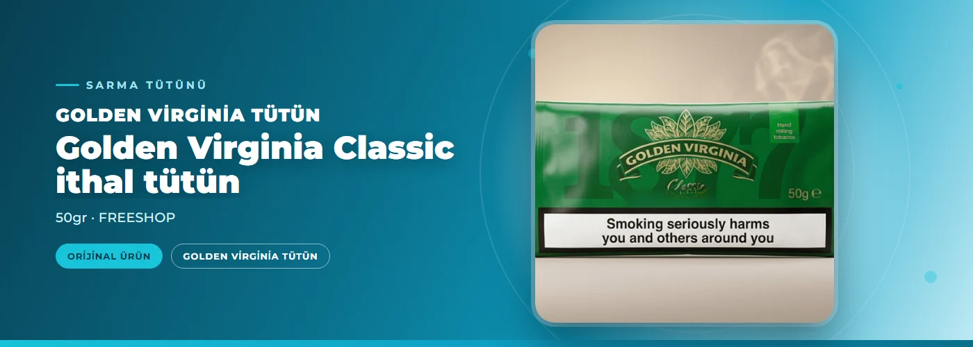 Golden Virginia Classic ithal tütün – 50gr – FREESHOP