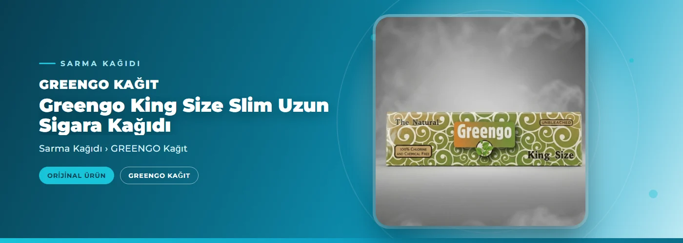 Greengo King Size Slim Uzun Sigara Kağıdı