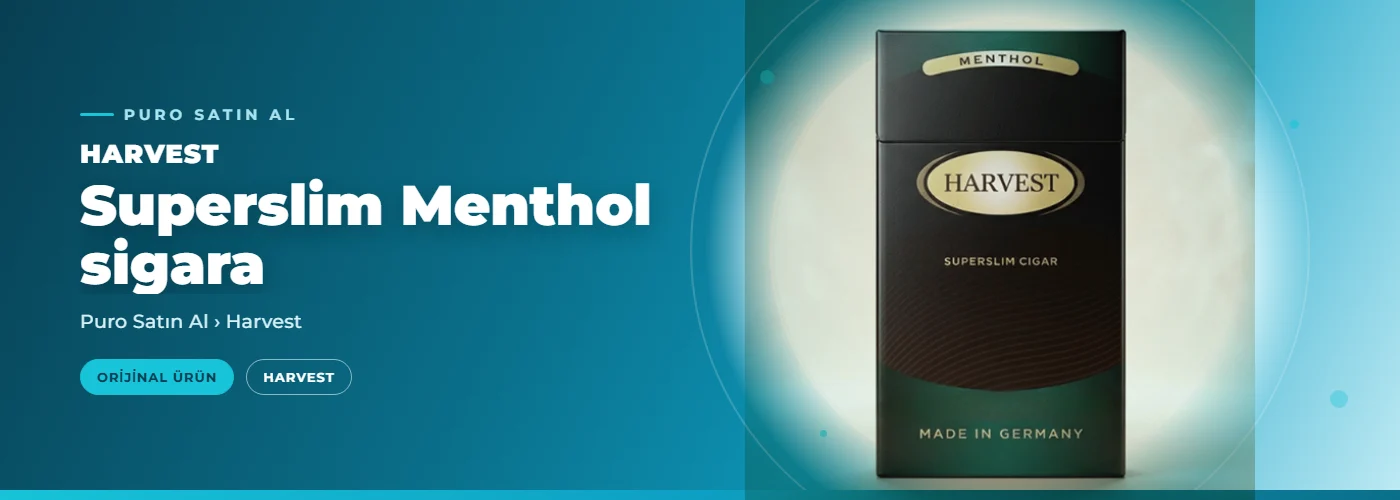 Harvest Superslim Menthol sigara