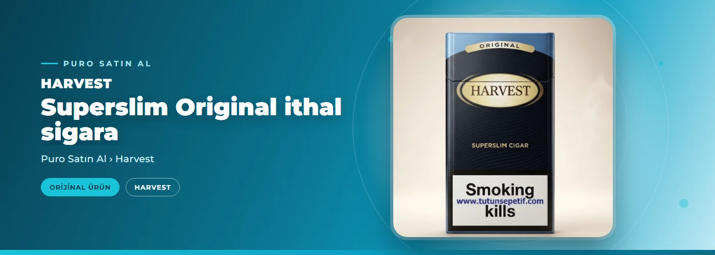 Harvest Superslim Original ithal sigara Satın Al