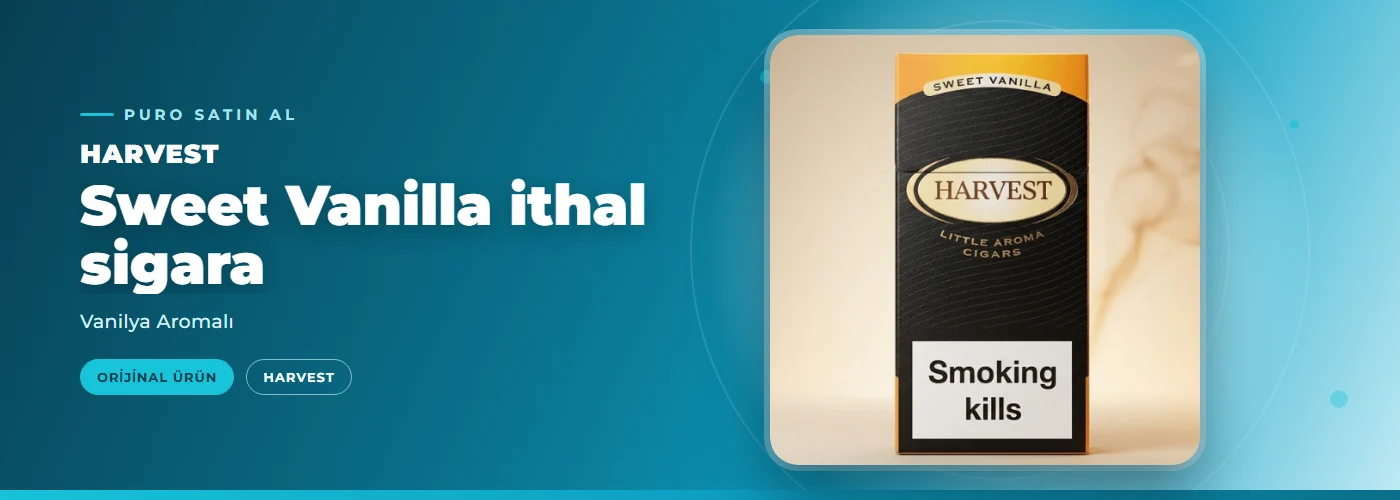 Harvest Sweet Vanilla ithal sigara Satın Al – Vanilya Aromalı