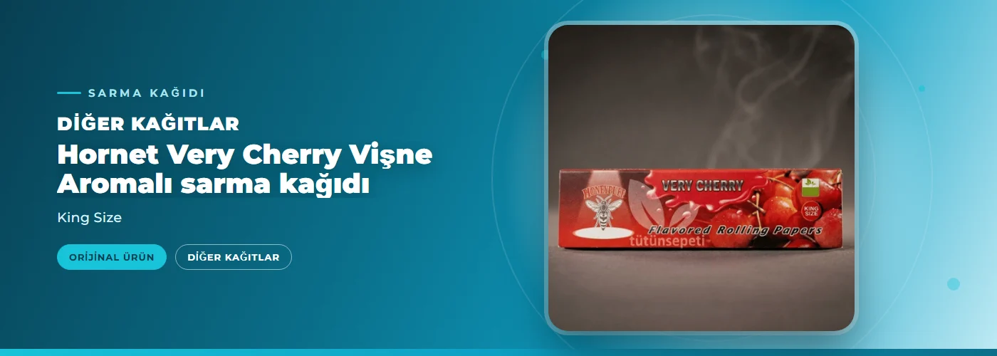 Hornet Very Cherry Vişne Aromalı sarma kağıdı – King Size