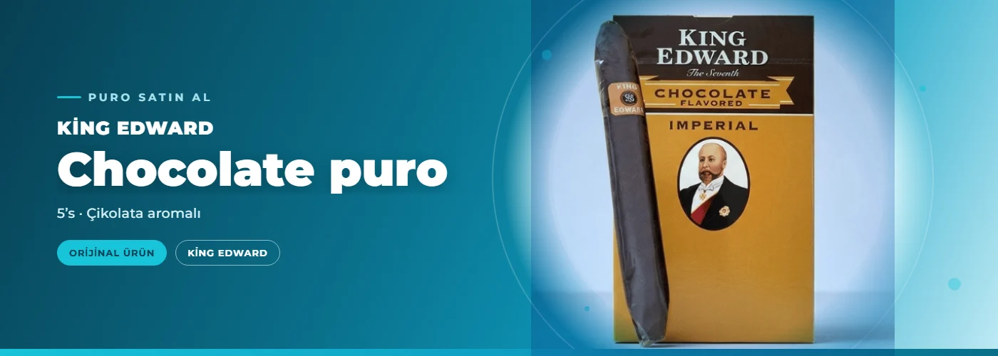 King Edward Chocolate puro – 5’s – Çikolata aromalı