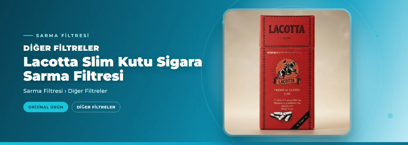 Lacotta Slim Kutu Sigara Sarma Filtresi