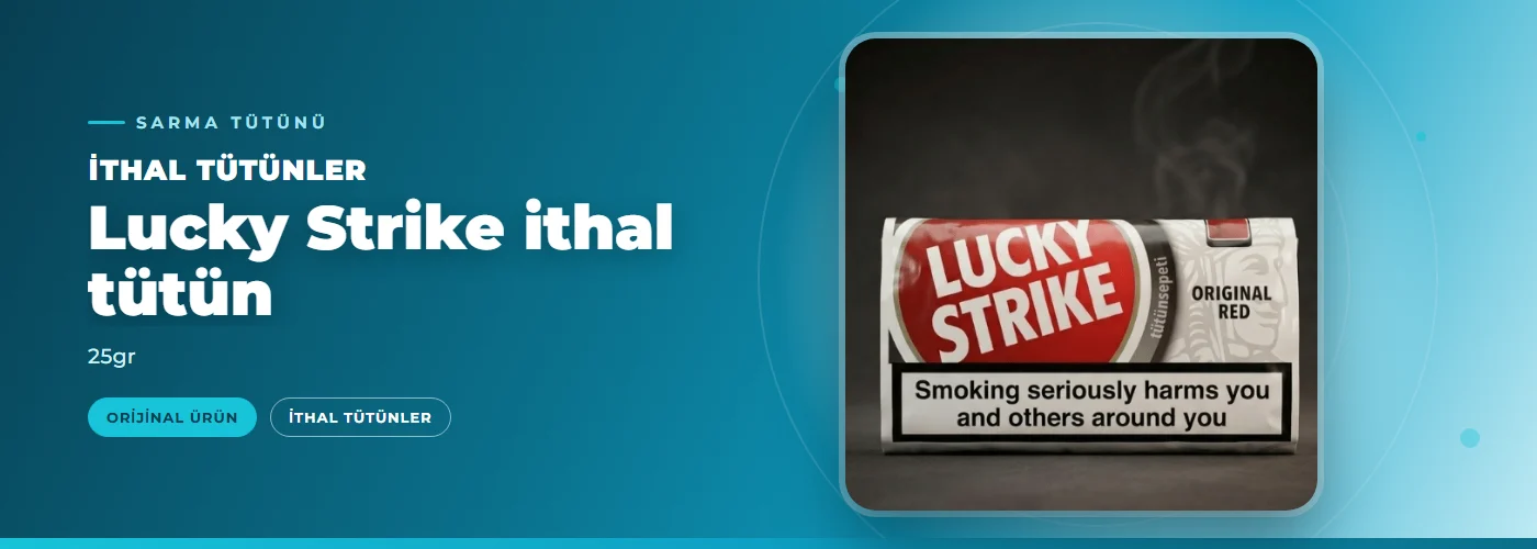 Lucky Strike ithal tütün – 25gr